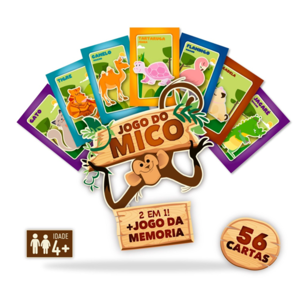 Jogo do Mico + Jogo da Memoria 2 em 1 Pais e Filhos - Image 2