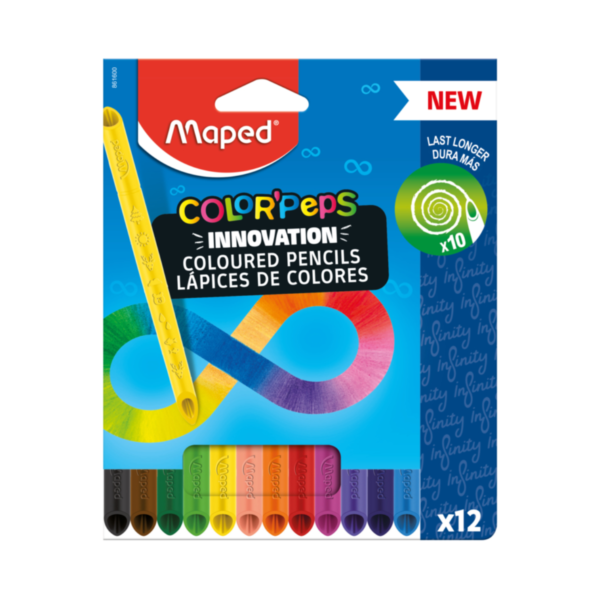 Lápis de Cor Infinito 12 cores ColorPeps Maped