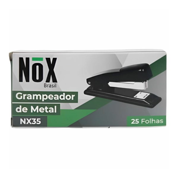 Grampeador Pequeno De Metal p/ 25fls Nx35 NOX