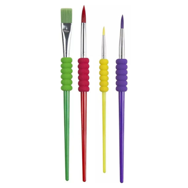 Kit Pincel Artistico Color Grip com 4 Kit - Image 3