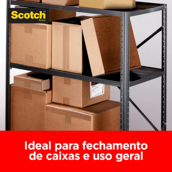 Fita Empacotamento 45x45 Transparente 5802 Scotch 3m - Image 3