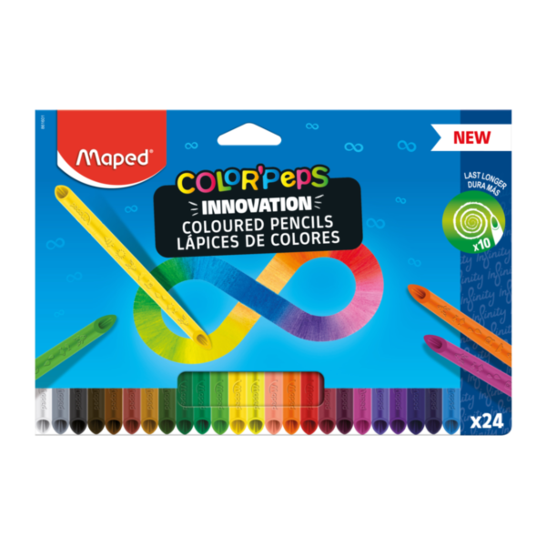 Lápis de Cor Infinito 24 cores ColorPeps Maped