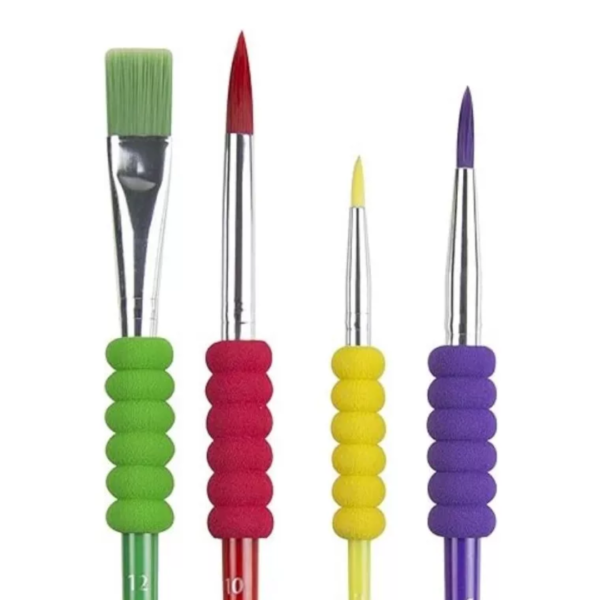 Kit Pincel Artistico Color Grip com 4 Kit - Image 6