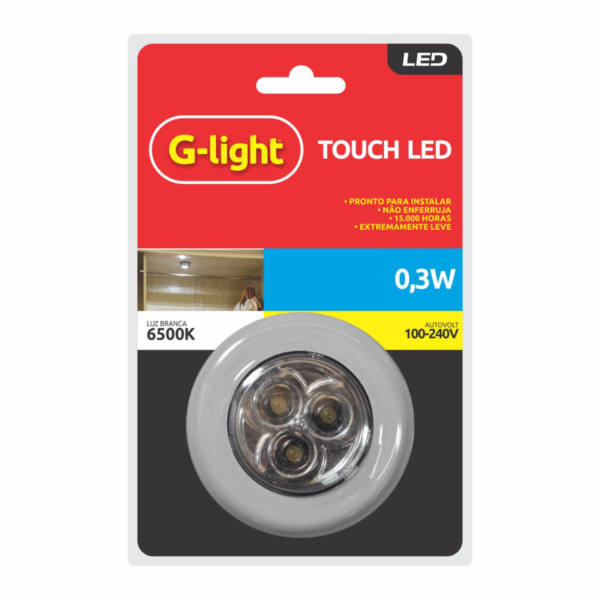 Luminaria Touch Led 0.3w 6500k G-Light