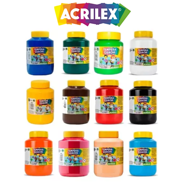 Tinta Tempera Guache 500ml - Acrilex