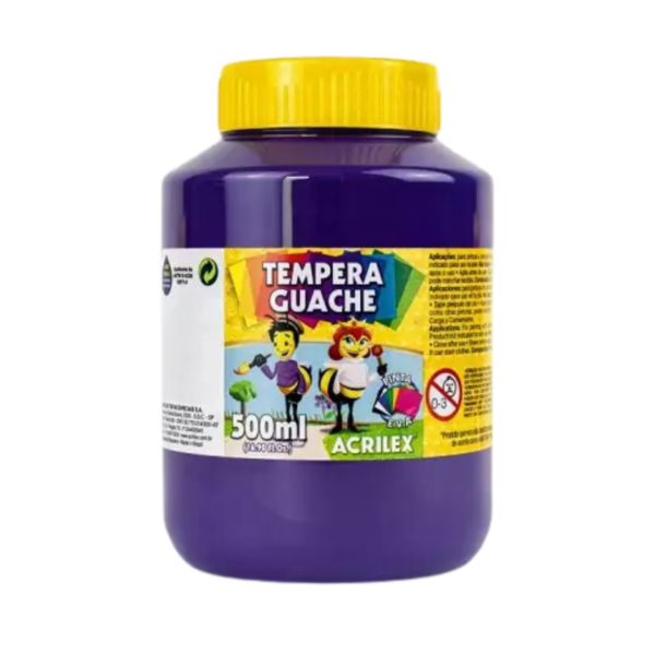 Tinta Tempera Guache 500ml - Acrilex - Image 2