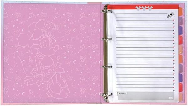 Caderno Argolado Universitariocom 48 folhas Minnie - Fechamento em Elástico - DAC - Image 3