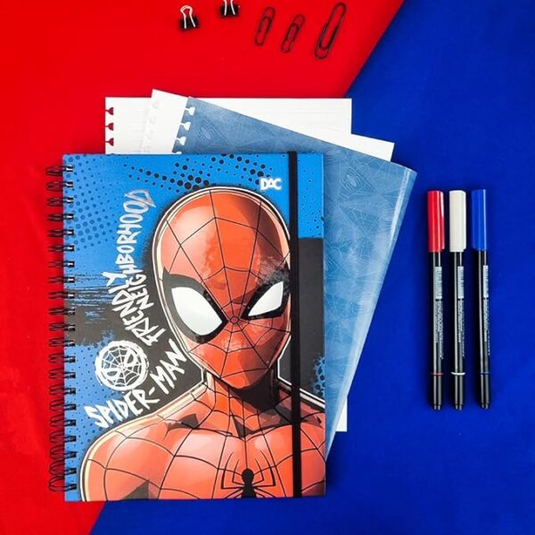 Caderno Smart Universitário Com 80 folhas e 10 dividórias Reposicionáveis (90g) Homem Aranha - DAC - Image 2