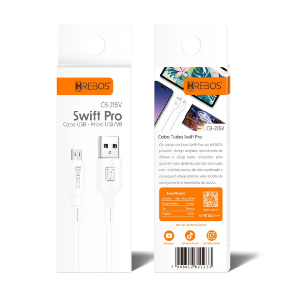 Cabo Swift Pro Usb V8 CB215V Hrebos